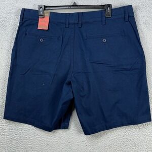 The Foundry Supply Co Shorts Khaki Men 44 Blue Chino Flex Flat Front Stretch NEW